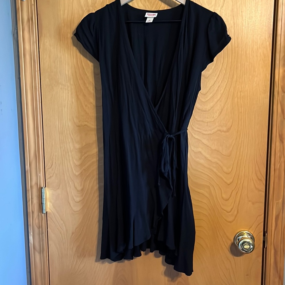 Black wrap dress